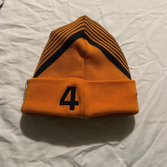 New Era Orange and Blue Men's Beanie - Picture 3 of 4